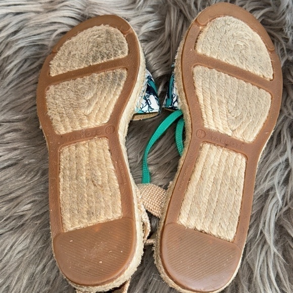 EUC Talbots Ivy Canvas Espadrille Flats in Jungle Botanical Size 6.5 - Picture 9 of 9